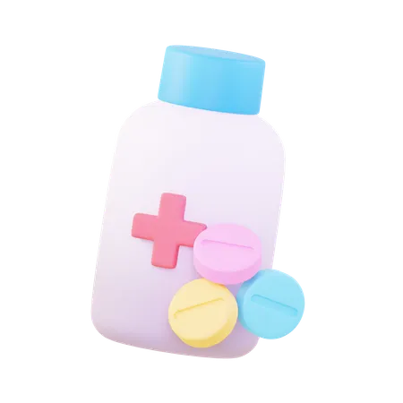 Medicine Bottle  3D Icon