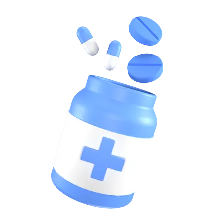 Medicine Bottle  3D Icon