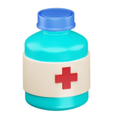 Medicine Bottle  3D Icon