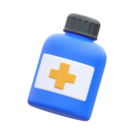 Medicine Bottle  3D Icon