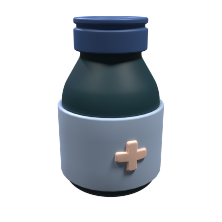 Medicine Bottle  3D Icon