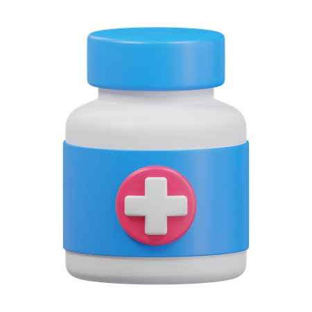 Medicine Bottle  3D Icon