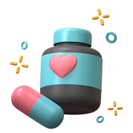 Medicine Bottle  3D Icon