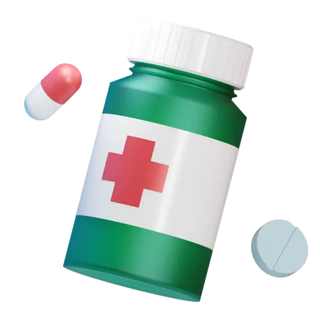 Medicine Bottle  3D Icon