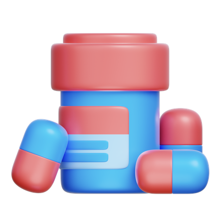 Medicine Bottle  3D Icon