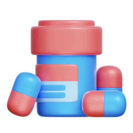 Medicine Bottle  3D Icon