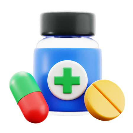 Medicine Bottle  3D Icon