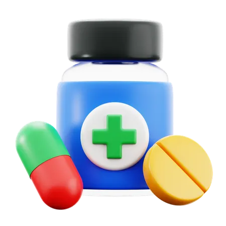 Medicine Bottle  3D Icon