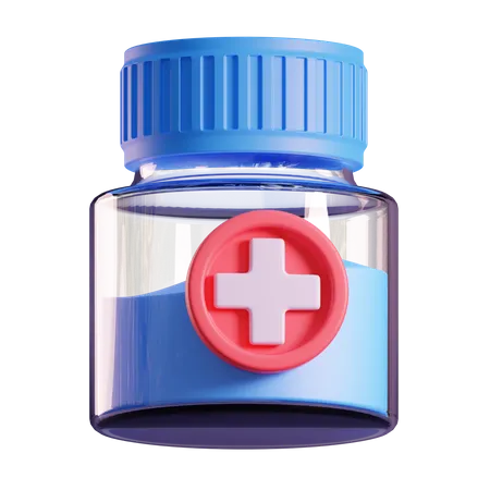 Medicine Bottle  3D Icon