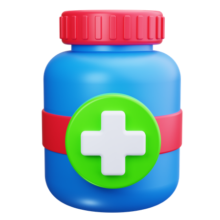 Medicine Bottle  3D Icon