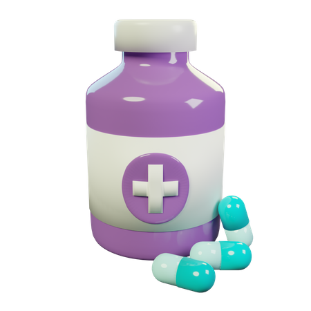 Medicine Bottle  3D Icon