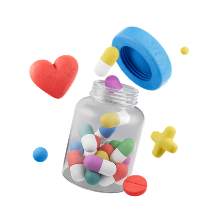 Medicine Bottle  3D Icon