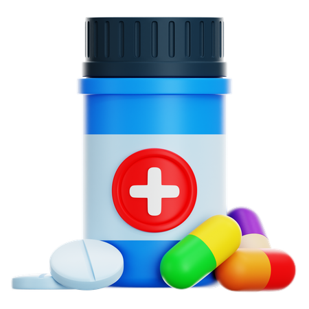 Medicine Bottle  3D Icon