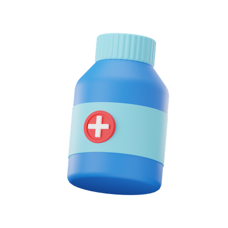 Medicine Bottle  3D Icon
