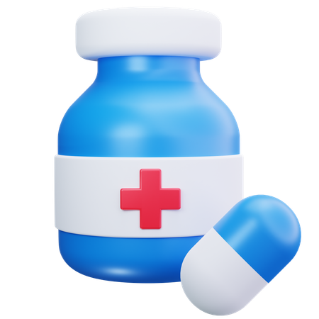 Medicine Bottle  3D Icon