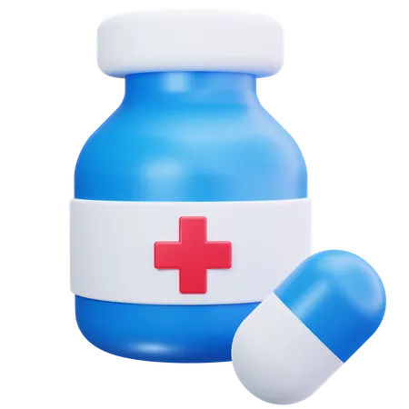 Medicine Bottle  3D Icon
