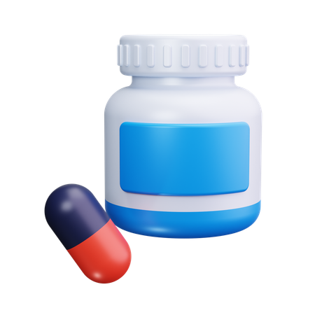 Medicine Bottle  3D Icon