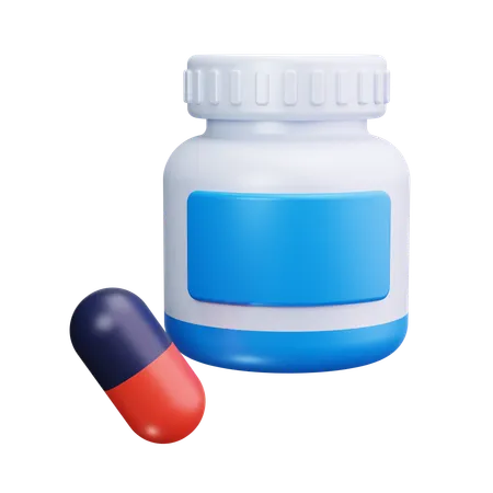 Medicine Bottle  3D Icon