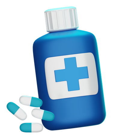 Medicine Bottle  3D Icon