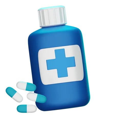 Medicine Bottle  3D Icon