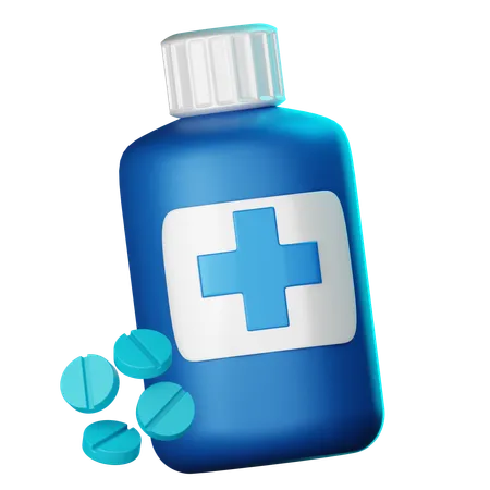 Medicine Bottle  3D Icon