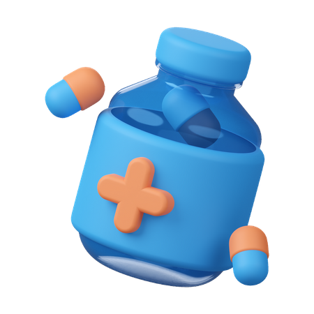 Medicine Bottle  3D Icon