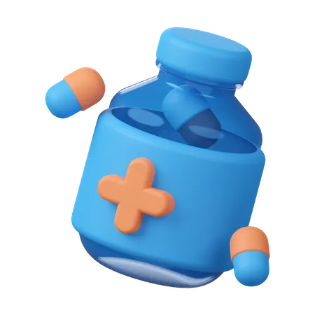 Medicine Bottle  3D Icon