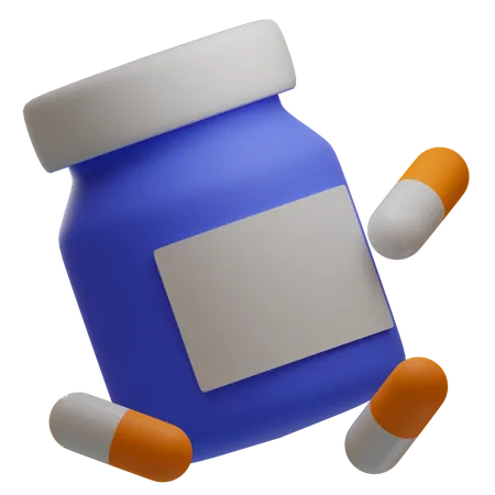 Medicine Bottle  3D Icon