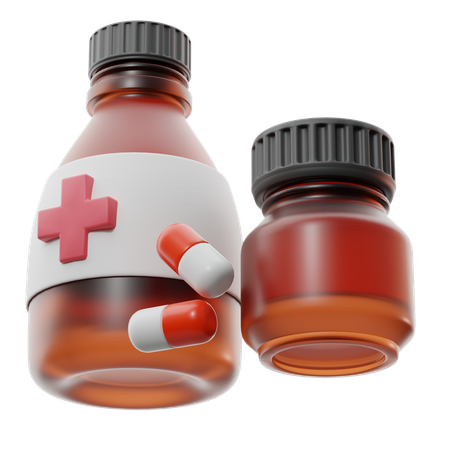 Medicine Bottle  3D Icon