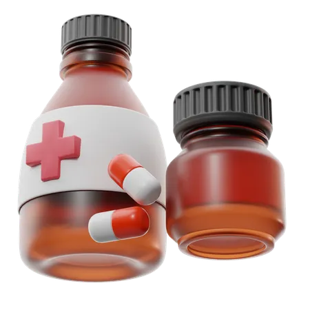 Medicine Bottle  3D Icon