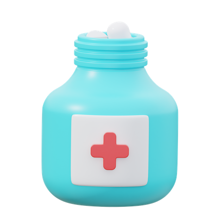 Medicine Bottle  3D Icon