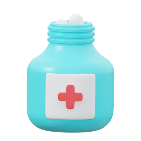 Medicine Bottle  3D Icon