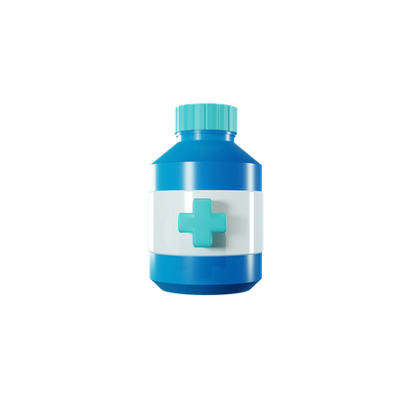 Medicine bottle  3D Icon