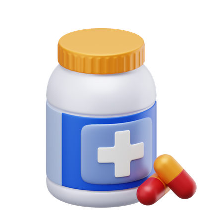 Medicine Bottle  3D Icon