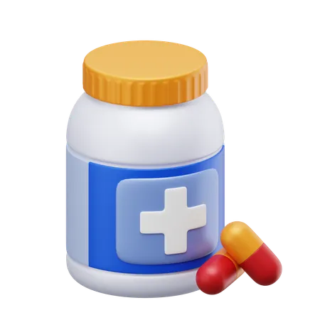 Medicine Bottle  3D Icon