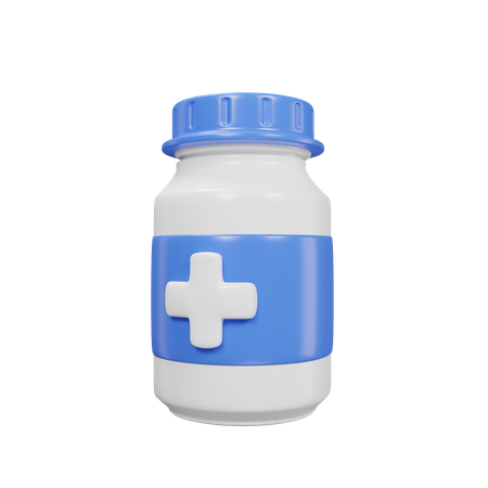 Medicine Bottle  3D Icon