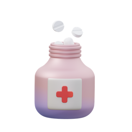 Medicine Bottle  3D Icon