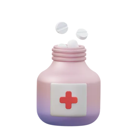 Medicine Bottle  3D Icon