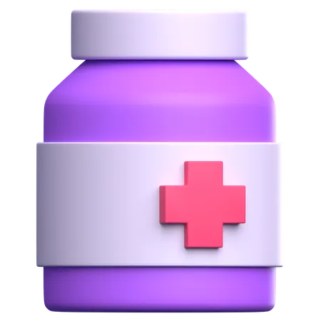 Medicine Bottle  3D Icon