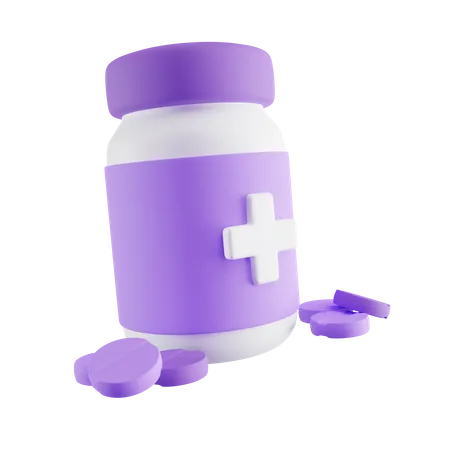 Medicine Bottle  3D Icon