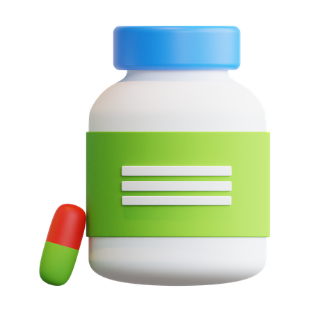 Medicine bottle  3D Icon