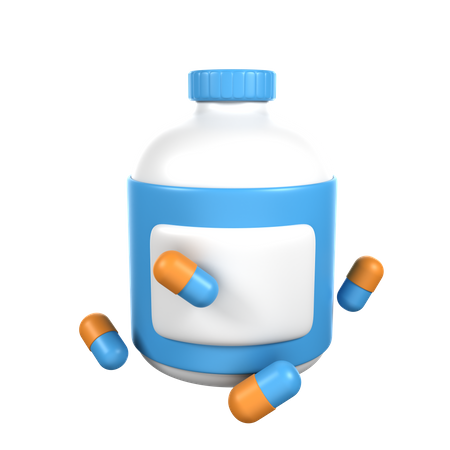 Medicine Bottle  3D Icon