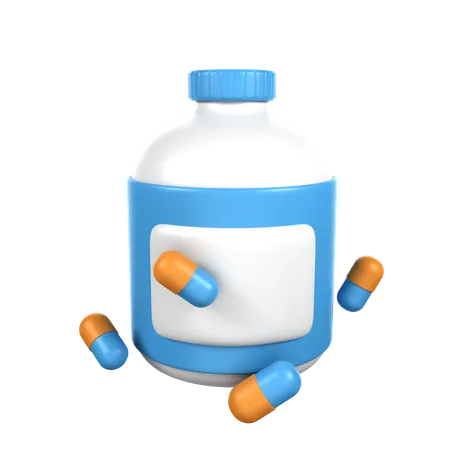 Medicine Bottle  3D Icon