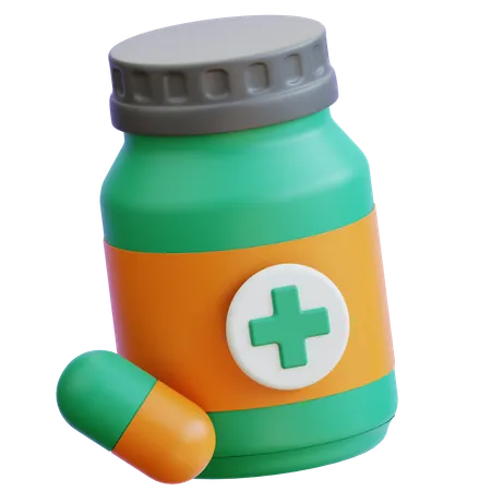 Medicine bottle  3D Icon