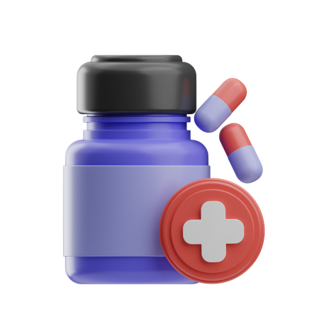 Medicine Bottle  3D Icon
