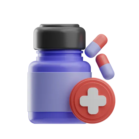 Medicine Bottle  3D Icon