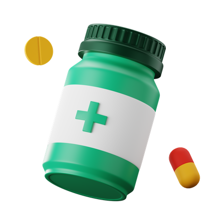 Medicine Bottle  3D Icon