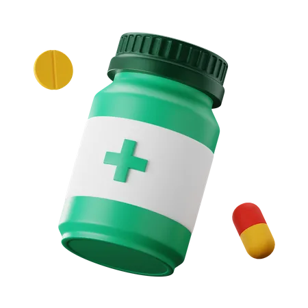 Medicine Bottle  3D Icon