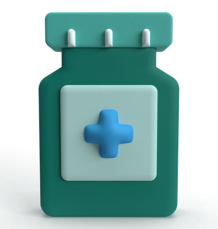 Medicine Bottle  3D Icon