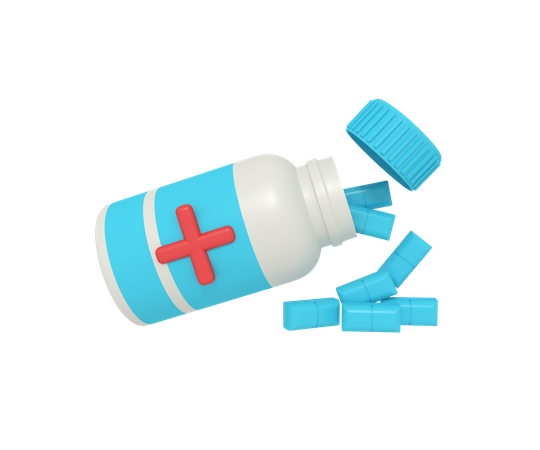 Medicine Bottle  3D Icon